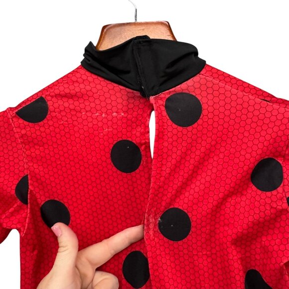 Miraculous Ladybug Costume Girls Red Black Halloween Dress Up Costume Size S - Picture 4 of 13